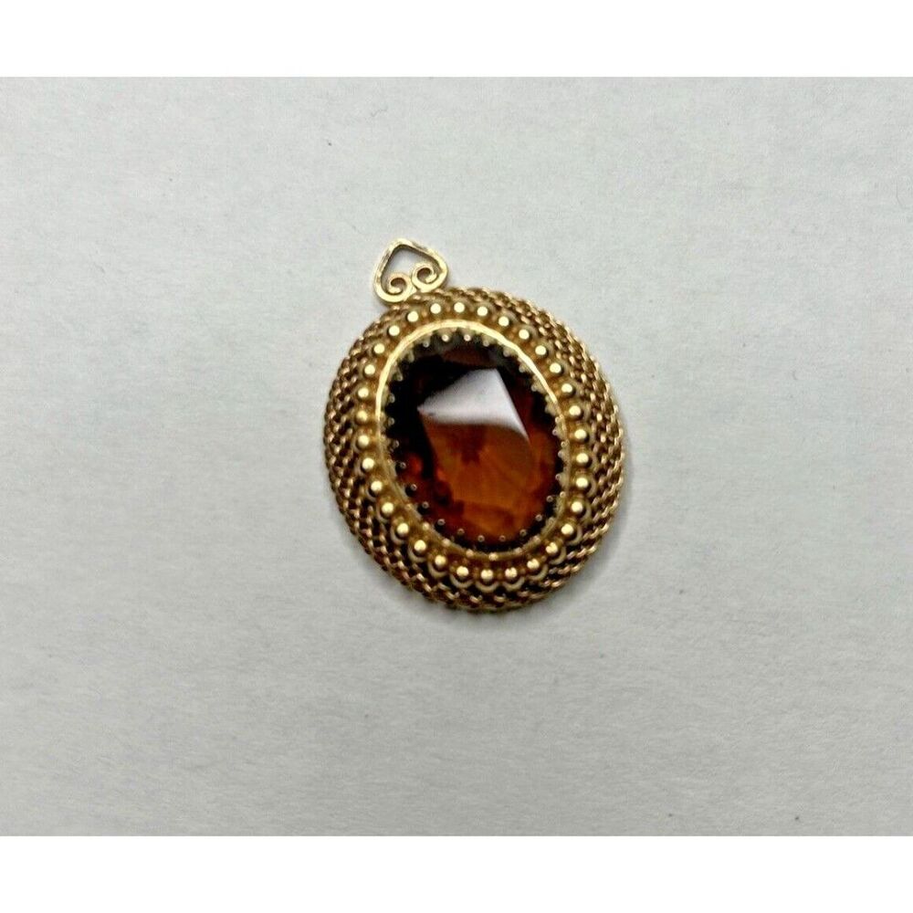 Vintage Jewelry Pendant Only- Flawed, ,missing the connecting spring hook